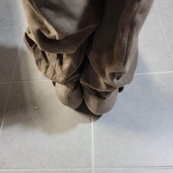 Bongo Womens Armitage 20311 Taupe Leather Mid Calf Pull On Slouch Boots Sz 8.5 M - Picture 7 of 9